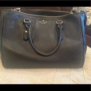 Black leather Kate Spade purse